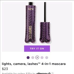 Brand New Tarte Mascara Lights Camera Flashes